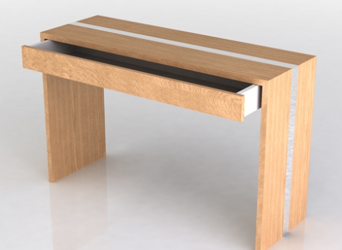 Jura console wood and metal